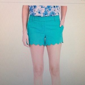 J. Crew 4” Scalloped Shorts